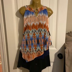 IZ BYER double layer blouse